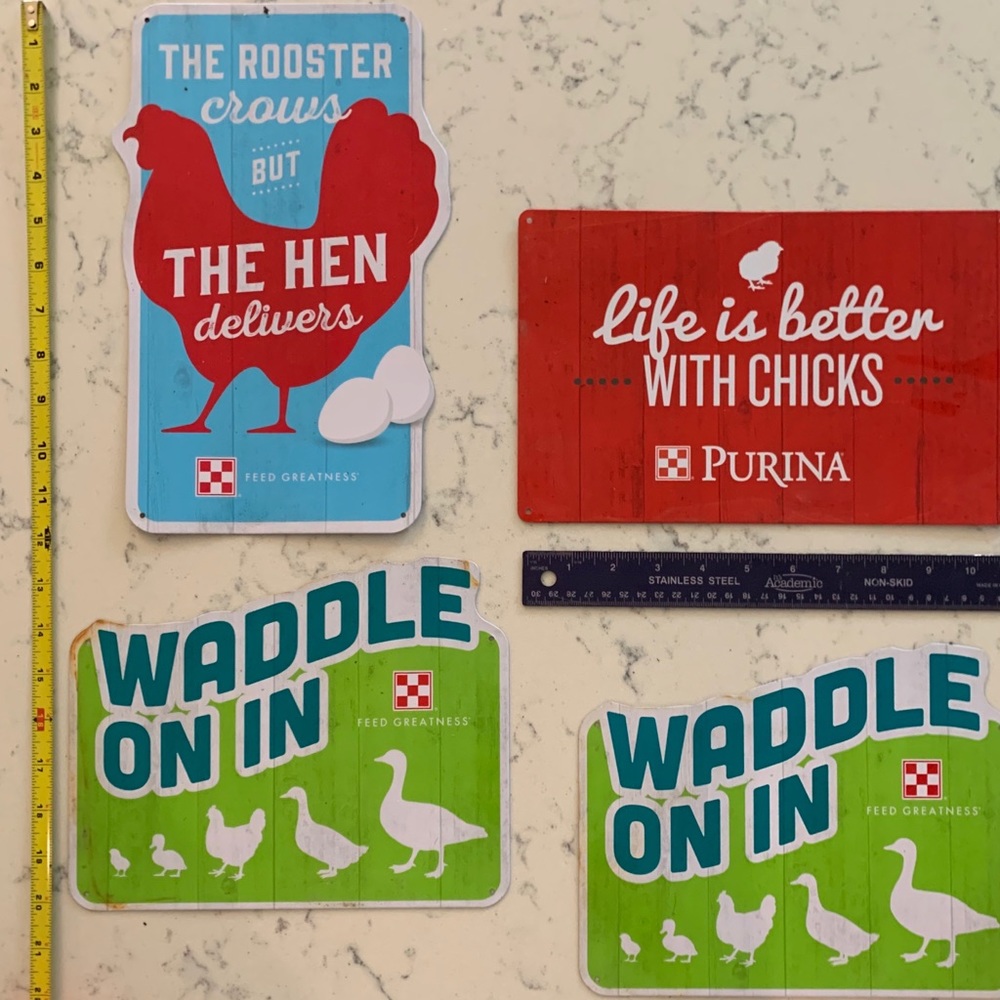 Signs for your chicken coup!